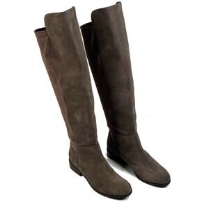 Lucky Brand Calypso Over The Knee Boots Brown Taupe Suede Womens 7.5M New $139